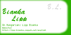 bianka lipp business card